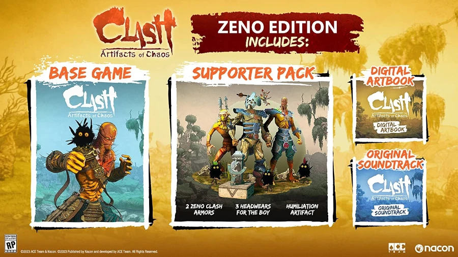 Clash: Artifacts of Chaos Zeno Edition Contenido