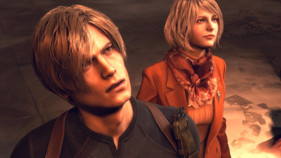 Personajes Leon y Ashley de Resident Evil 4 Remake