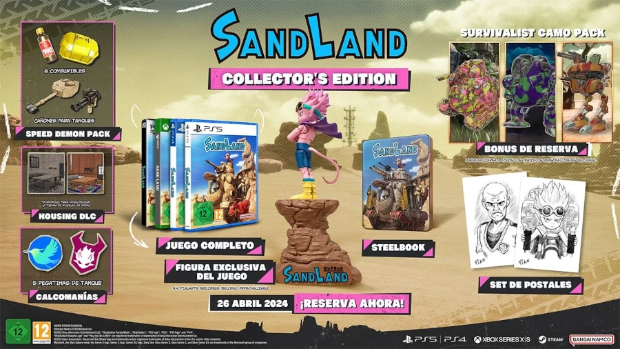 Contenido de Sand Land Collector's Edition