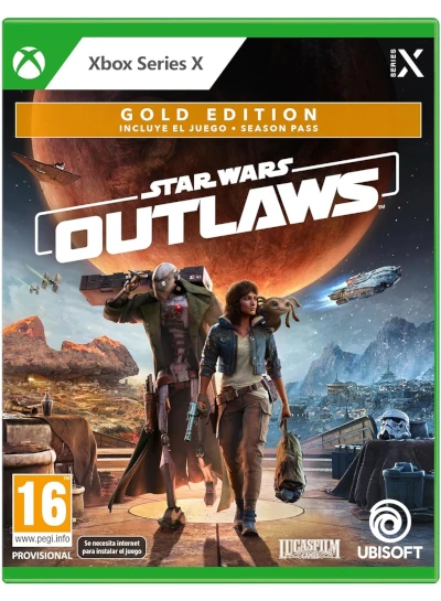 Star Wars Outlaws Gold Edition en formato físico para xbox