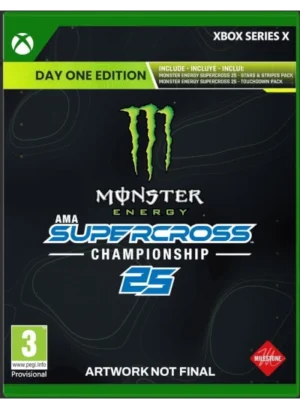 Monster Energy Supercross 25 en formato físico para xbox